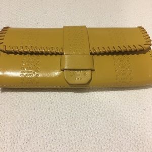 Anthropologie yellow wallet
